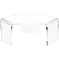 Plymor Clear Acrylic Tri-Leg (6 Sided) Display Riser