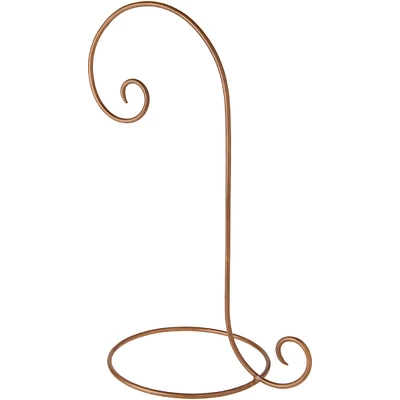 Bard's Gold-toned Wrought Iron Ornament Stand, 16" H x 7.5" W x 10" D