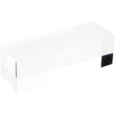 Plymor Clear Polished Acrylic Rectangular Display Block, 2" H x 2" W x 6" D