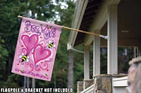 Bee Mine Decorative Valentine Flag