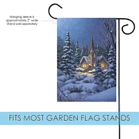 Snowy Steeple Decorative Winter Flag