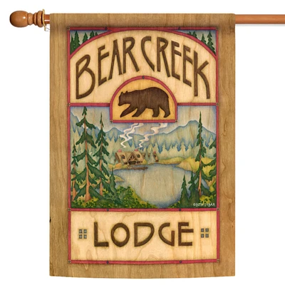 Bear Creek Lodge Decorative Summer Flag