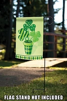 Pot O' Shamrocks Decorative St Patricks Day Flag