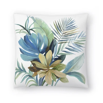 Tropical Floral Haven I by PI Creative Art Throw Pillow - Americanflat