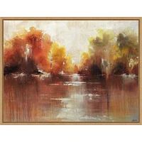 Jeweled Water by Sydney Edmunds Framed Canvas Wall Art