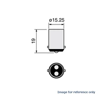 Ushio 150w 120v T4 BA15d Single Ended Frosted Halogen Light Bulb