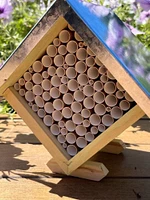 Small Pollinator House - Platform Stand - Paper Tubes