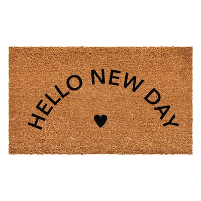 Calloway Mills Hello New Day Black Doormat