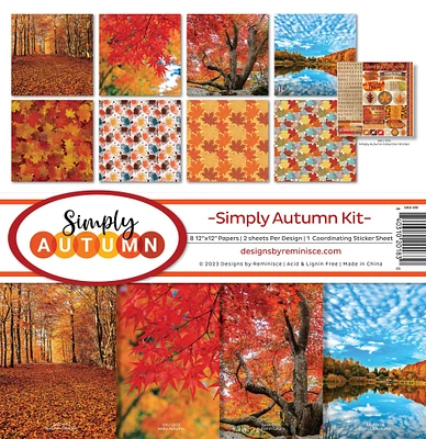 Reminisce Collection Kit 12"X12"-Simply Autumn