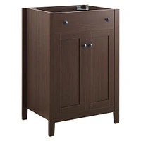 Nantucket 24" Bathroom Vanity Cabinet (Sink Basin Not Included) Walnut