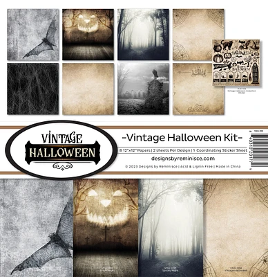 Reminisce Collection Kit 12"X12"-Vintage Halloween