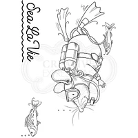 Pink Ink Designs  Diver Mouse A7 Clear Stamp