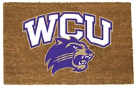 The Memory Company NCAA Western Carolina Catamounts Logo Rectangular Coir Door Mat 29.5" x 19.5"