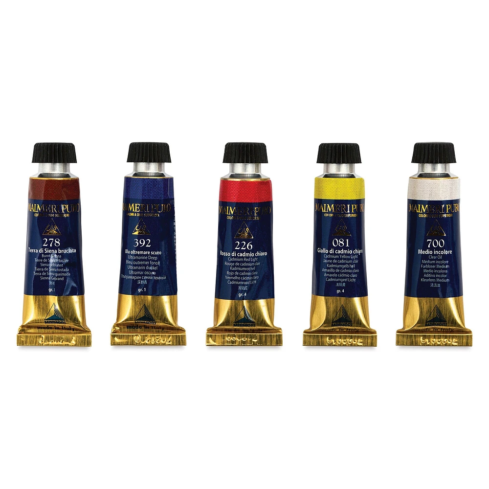 Maimeri Puro Oil Colors - Set of 5, 15 ml