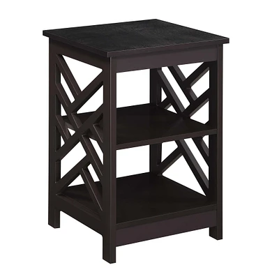 Titan End Table with Shelves
