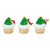 Whimsical Feet and Hats Cupcake Rings, 12ct