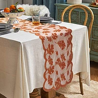 2 Pack Fall Table Runner Decorations, 13 X 72 Inch Thanksgiving Table Runner with Maple Leaves Lace, Thanksgiving Table Decorations for Festival Harvest Kitchen Dining Autumn Decor Parties Gatherings