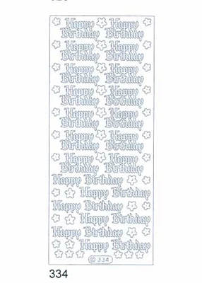 Starform Deco Stickers - Happy Birthday