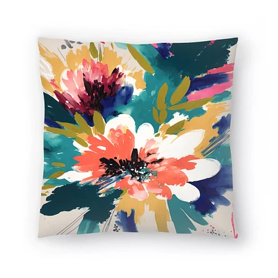 Floral Summer Vibe I by PI Creative Art Throw Pillow - Americanflat