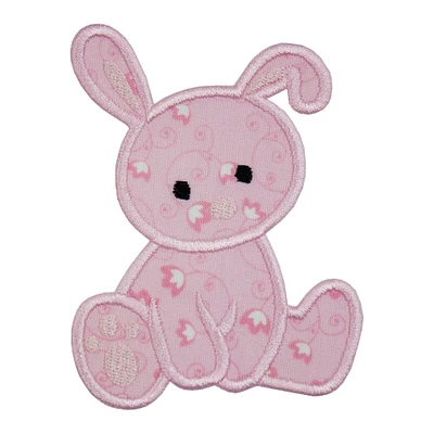 Pink Baby Bunny Sew or Iron on Patch