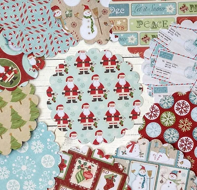 10 Christmas Winter Coasters, Paper Coasters, Holiday Party, Christmas Party, Christmas Decor,Winter Decor,Christmas Journal Cards,Set of 10