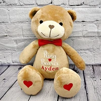 Ring Bearer teddy bear plush stuffed animal wedding gift for wedding party proposal