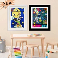 Set of 2 Kids Art Frames Art Display Frame Drawing Portfolio.