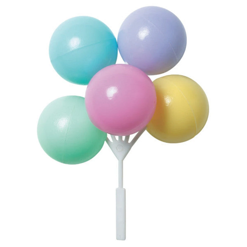 Pastel Balloon Cluster DecoPics® Cupcake Decoration, 12ct