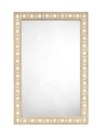 Jamie Young Company Sama Bone Inlay Wooden Wall Mirror - 36" - Beige