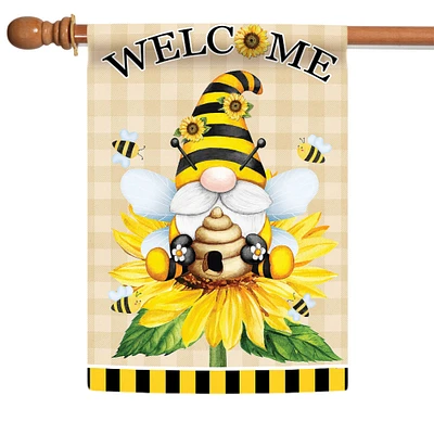 Hive Hat Gnome Decorative Spring Double Sided Flag