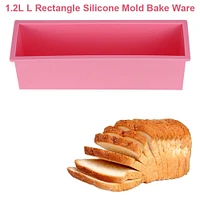 Rectangle Cake Pan Bread Bakeware Silicone Mold Baking Tools.