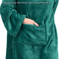 Catalonia Wearable Blanket with Sleeves and Front Pocket 