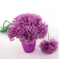 Artificial Carnation Picks, 5-Inch, 3.5" Wide, Box of 200, Realistic Silk Flowers, Flexible & Durable Stems, Lavender, Spring & Summer, Floral Picks, Parties & Events, Home & Office Decor