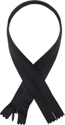 ZipperStop Wholesale Authorized Distributor YKK Unique Zipper YKK #5 Heavy Conceal - Invisible (Bridal Wear), Select Length and Color (Length 24 inches, Black)
