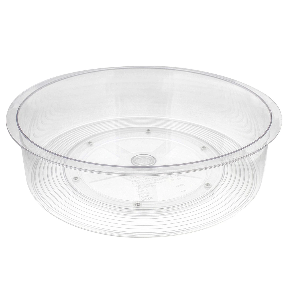 Spec101 Cabinet Lazy Susan Turntable Organizer - 1pc Clear Kitchen Turntable