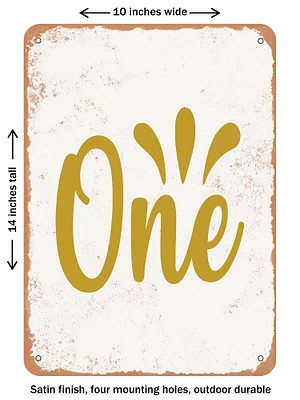 DECORATIVE METAL SIGN - One