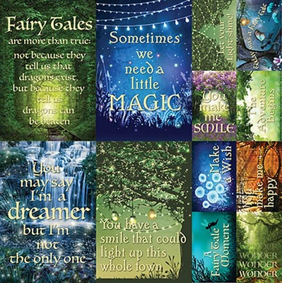 Reminisce Fairy Forest 2 12x12 Poster Sticker Sheet