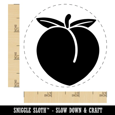 Plump Peach Solid Self-Inking Rubber Stamp for Stamping Crafting Planners