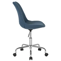 Merrick Lane Marilyn Swivel Office Chair with Height Adjustable Swivel Seat in Stylish Upholstery