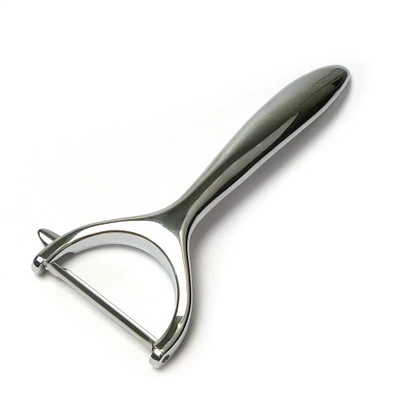 Contemporary Home Living Y Shaped Vegetable and Fruit Peeler - 6" - Silver