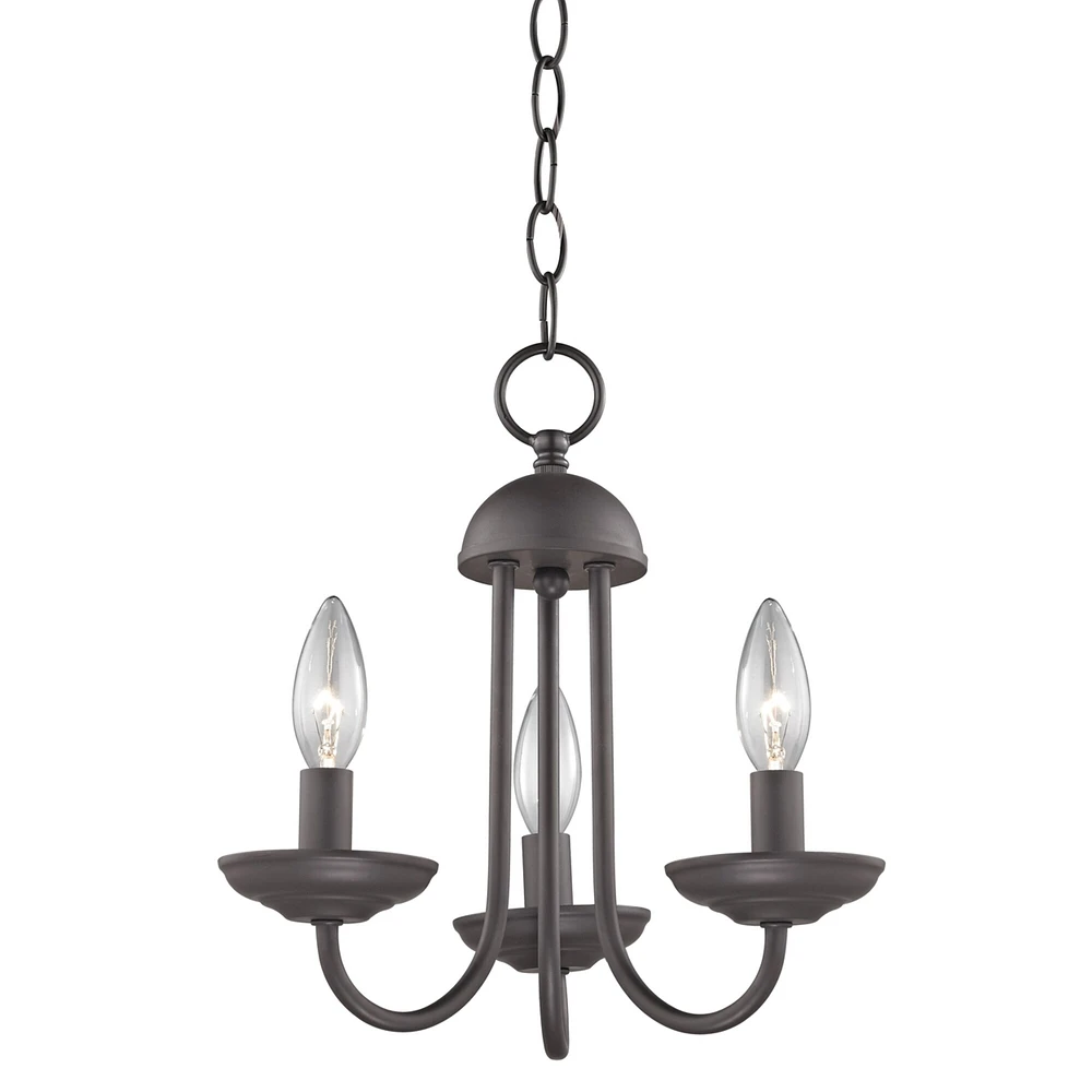 Thomas Williamsport 12 Wide 3-Light Chandelier - Oil Rubbed Bronze