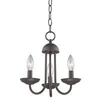 Thomas Williamsport 12 Wide 3-Light Chandelier - Oil Rubbed Bronze