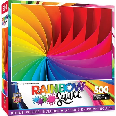 MasterPieces Rainbow Sauce - Twist and Swirl 500 Piece Puzzle