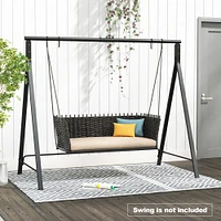 Costway Outdoor Porch Swing Frame Patio Metal Swing Stand with A-Shaped Structure
