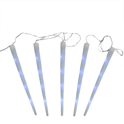 Northlight Set of 5 Color Changing Snowfall Christmas Light Tubes 19.5"