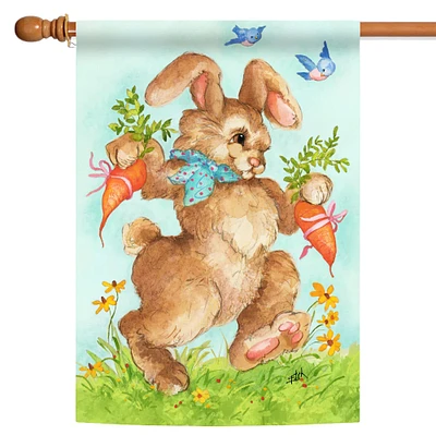 Toland Home Garden Bunny Gift Easter Outdoor House Flag 40" x 28"