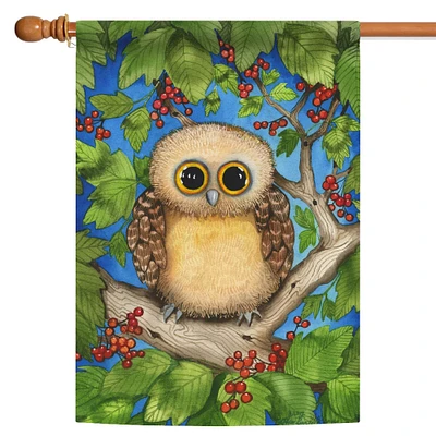 Toland Home Garden Artistic Owl Bird Outdoor House Flag 40" x 28"