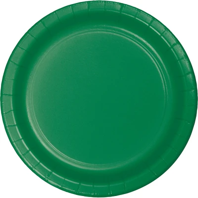 Party Central Club Pack of 240 Emerald Green Disposable Paper Party Banquet Dinner Plates 9"