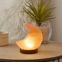 Loft Lyfe Eben Salt Lamp - 8 Color Modes , Authentic Himalayan Salt Crystal , Natural Materials, Providing Health Benefits