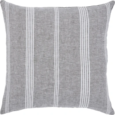 Signature Home Collection Damari Striped Throw Pillow - 20" - Gray and White